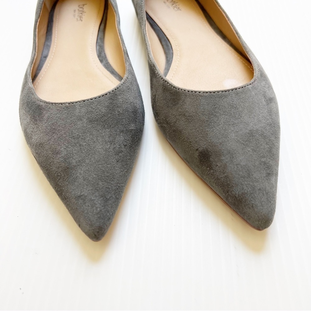 Botkier- Grey Annika Pointed Toe Suede Flats Size 6 - Picture 3 of 8
